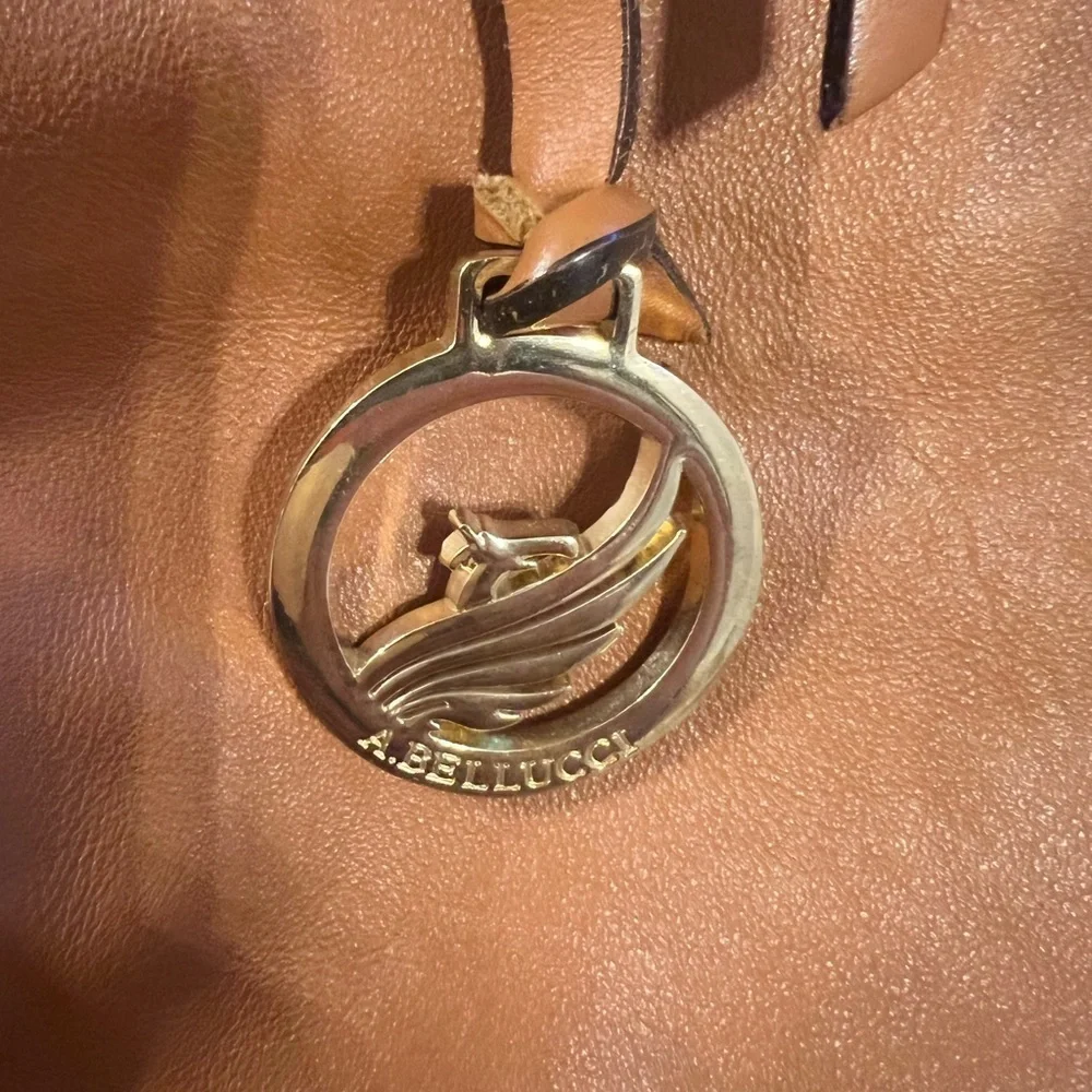 A.BELLUCCI leather messenger bag - Picture 2 of 9